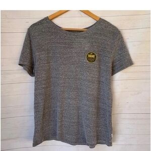 Vans Heather Gray Tee with Logo